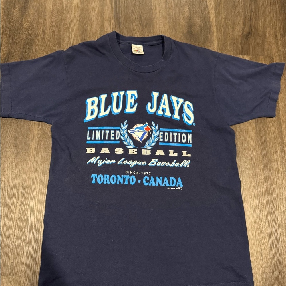 Vintage 1992 Fruit of the Loom Blue Jays Navy Tee
